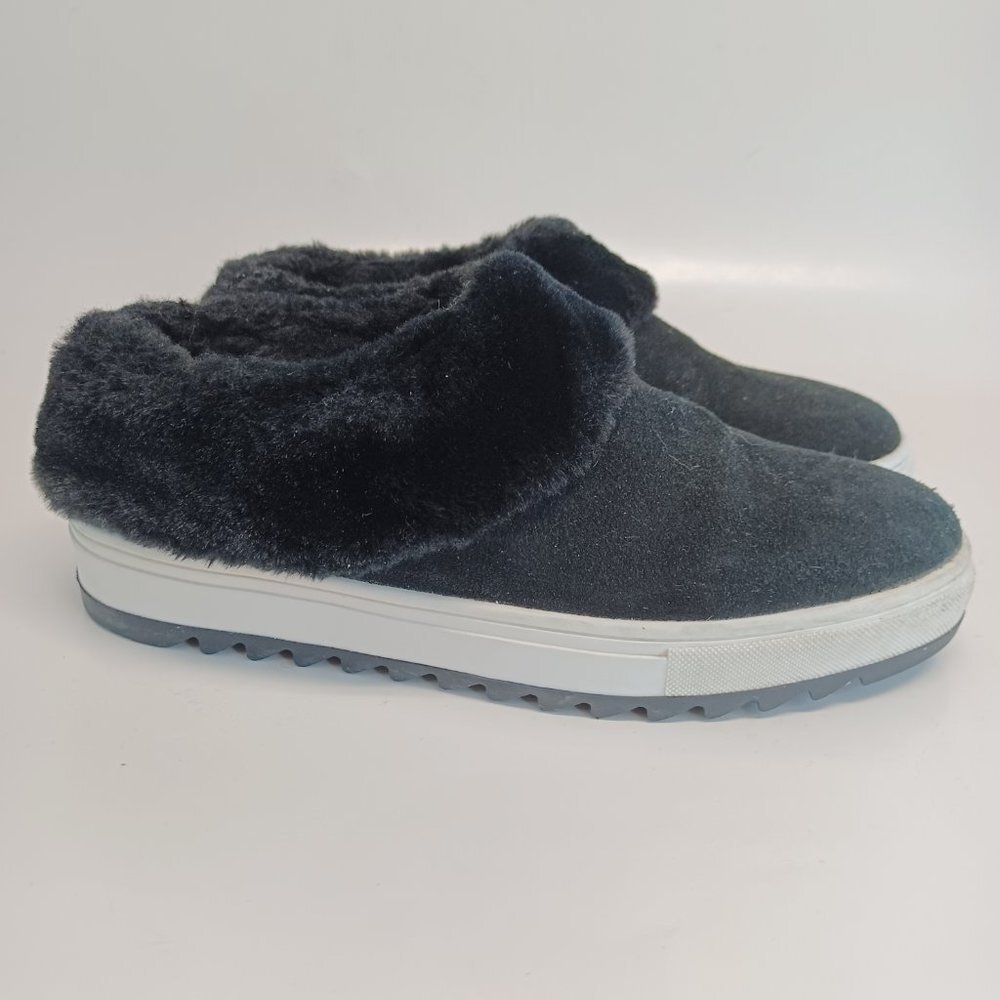 Blondo‎ Shoes Waterproof Suri Black Suede Slipper Shoe Womens size 6.5 M